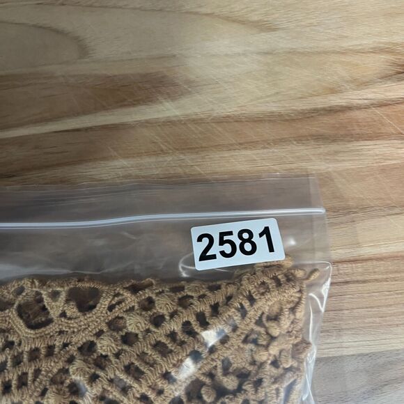 Soft Surroundings Top Womens M Brown Boho Lace Blouse Indie Festival Coverup - Picture 5 of 5